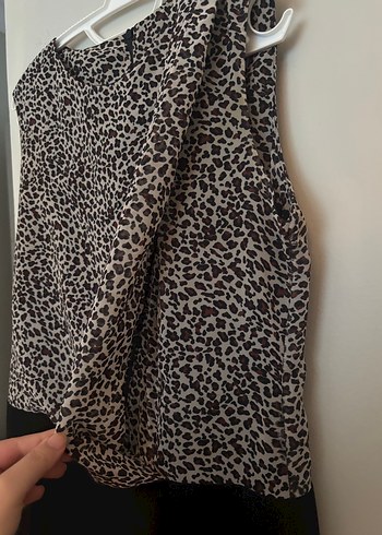 Leopar desenli elbise