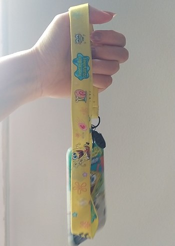 SüngerBob Baskılı Elastik Sarı Askı - Görsel 2