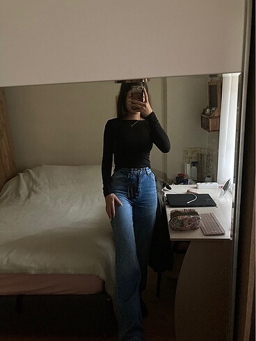 34 Beden mavi Renk Trendyolmilla pantolon jean