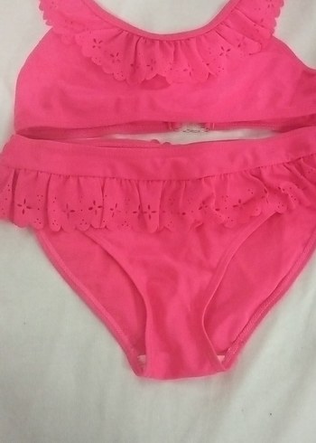 LC Waikiki Pembe Kız Çocuk Bohem Bikini Takımı