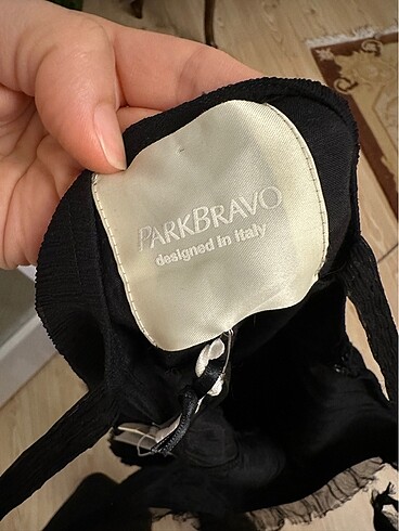 m Beden Park bravo siyah abiye elbise