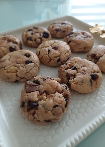 Çikolatalı cevizli Kurabiye ev yapımı - Görsel 4