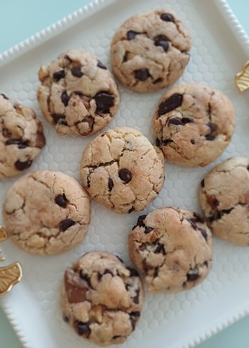 Çikolatalı cevizli Kurabiye ev yapımı - Görsel 5