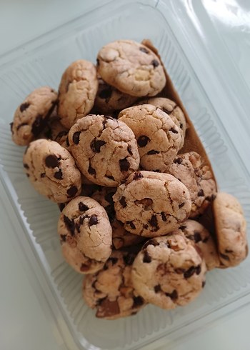 Çikolatalı cevizli Kurabiye ev yapımı - Görsel 2