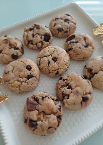 Çikolatalı cevizli Kurabiye ev yapımı - Görsel 7