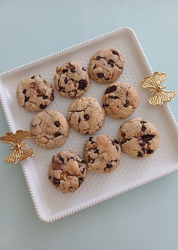 Çikolatalı cevizli Kurabiye ev yapımı - Görsel 3