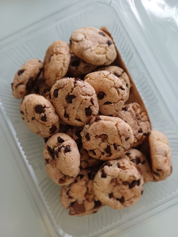 Çikolatalı cevizli  Kurabiye ev yapımı - Görsel 2