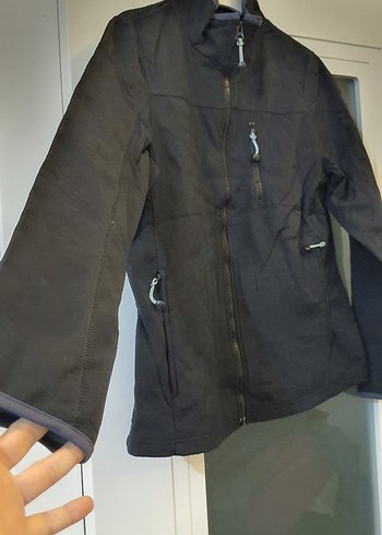 Siyah Fermuarlı Bayan Mont - Görsel 2