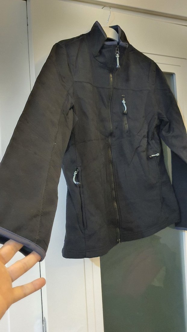 Siyah Fermuarlı Bayan Mont - Görsel 2