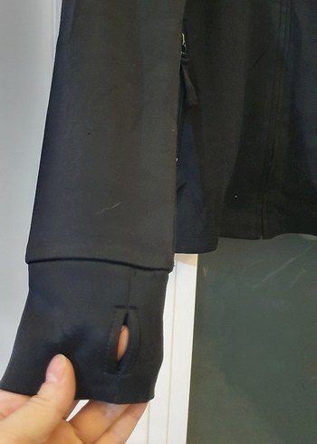 Kadın Siyah Fermuarlı Yüksek Yaka Ceket - Görsel 3