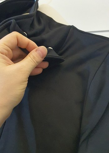 Kadın Siyah Fermuarlı Yüksek Yaka Ceket - Görsel 4