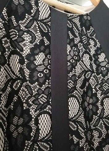 xs Beden siyah Renk Dantel detaylı elbise