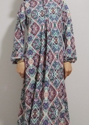 Renkli Bohem Uzun Hamile Etek - Görsel 7