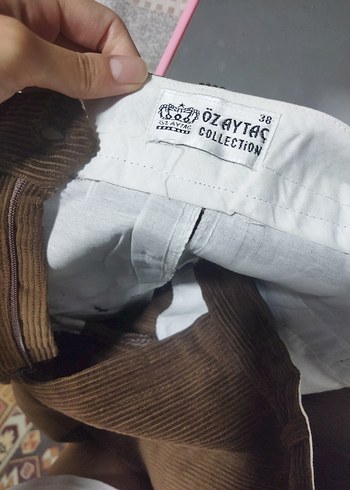 Kahverengi kadife pantolon - Görsel 10