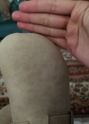 Bej terlik mantar terlik bej sandalet - Görsel 8