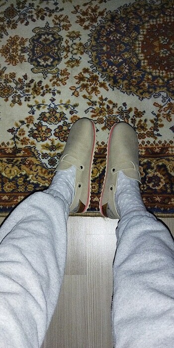 Bej terlik mantar terlik bej sandalet - Görsel 12