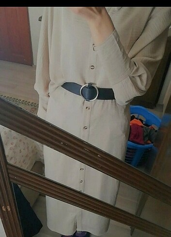 Yarasa kol elbise - Görsel 6