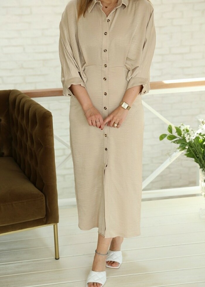 Yarasa kol elbise - Görsel 2