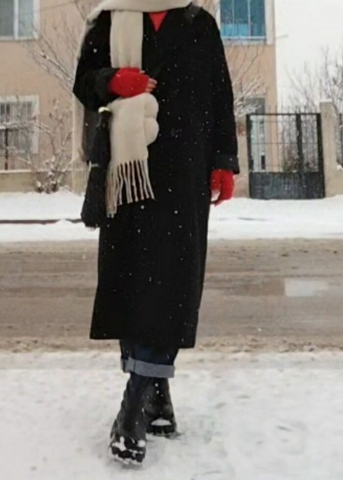 Siyah kaşe kaban - Görsel 2