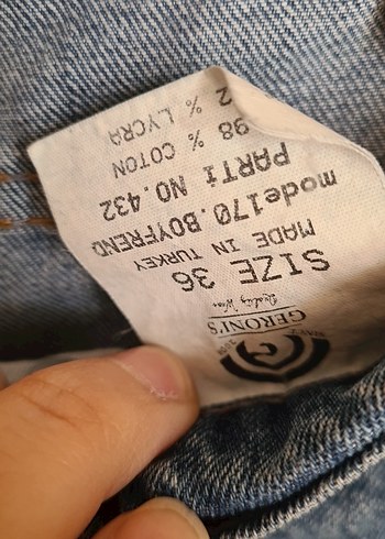 36 Beden Kadın Gri Mavi Bol Kesim Midi Kot Pantolon