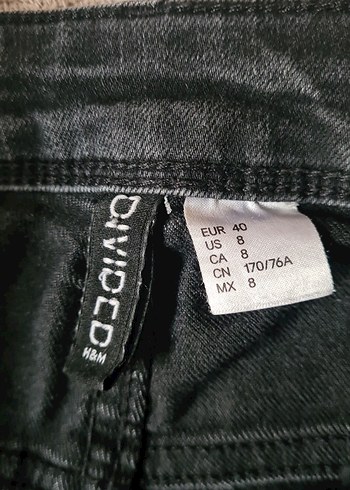 40 Beden gri Renk Gri Kadın Denim Skinny Jean
