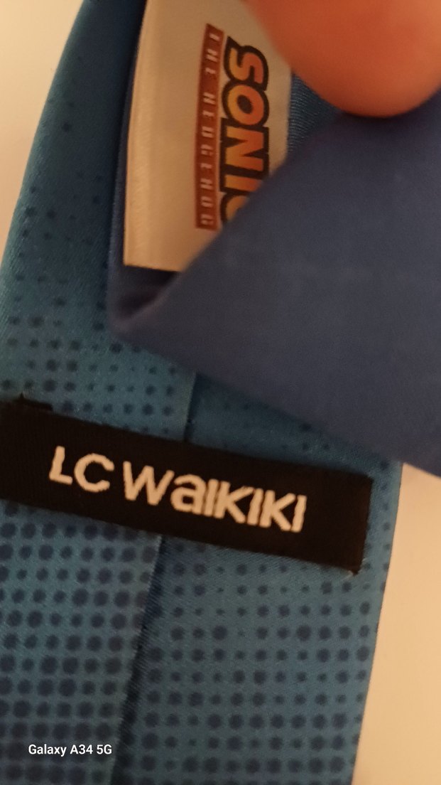 Mavi Sonic Temalı Çocuk Kravat - Görsel 4