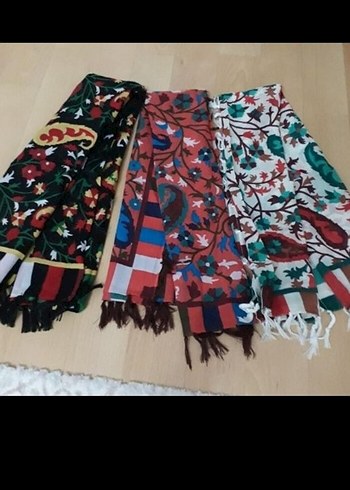 Beden Renkli Bohem Kadın Şal