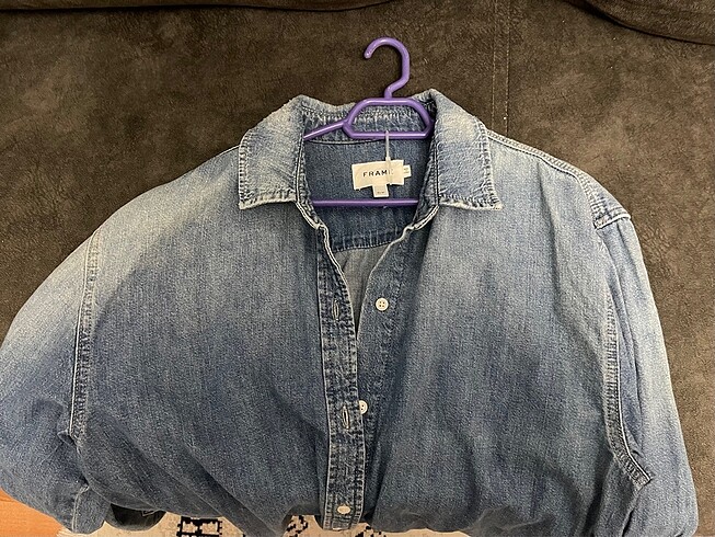 Diğer Frame kot denim gömlek