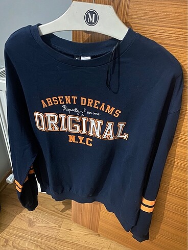 #H&M #sweat #lacivert #sweatshirt