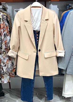 bej blazer ceket