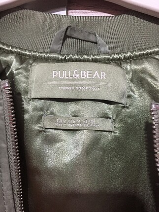 s Beden haki Renk pull and bear bomber ceket