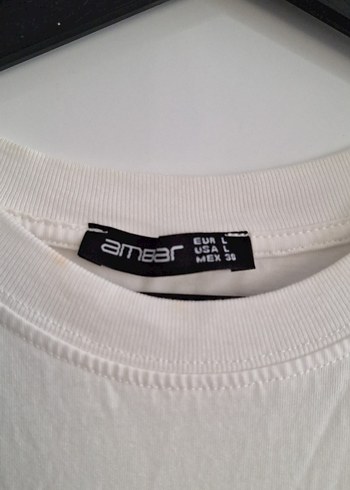 Beyaz Baskılı Hamile Tişörtü - Görsel 3