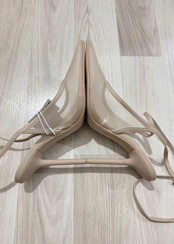 37 Beden Bej Stiletto Topuklu Kadın Abiye Ayakkabı