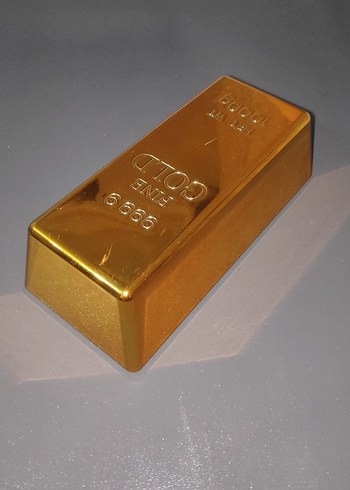 külçe altın görünümlü kutu - Görsel 4