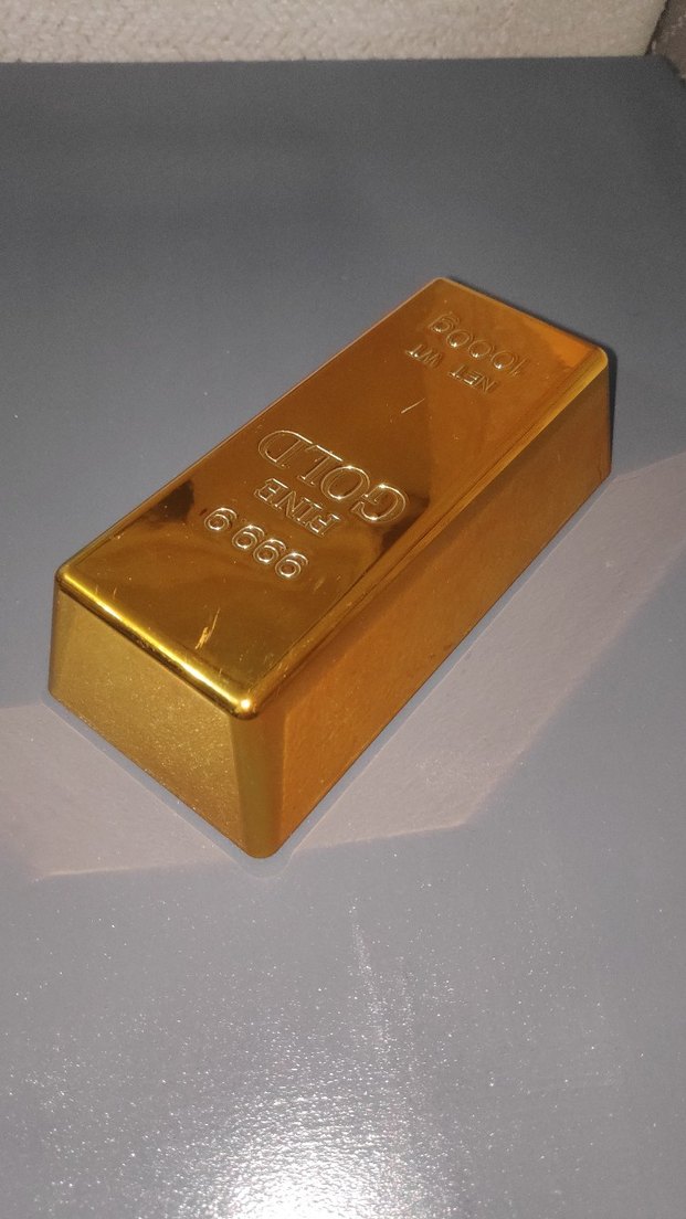 külçe altın görünümlü kutu - Görsel 4