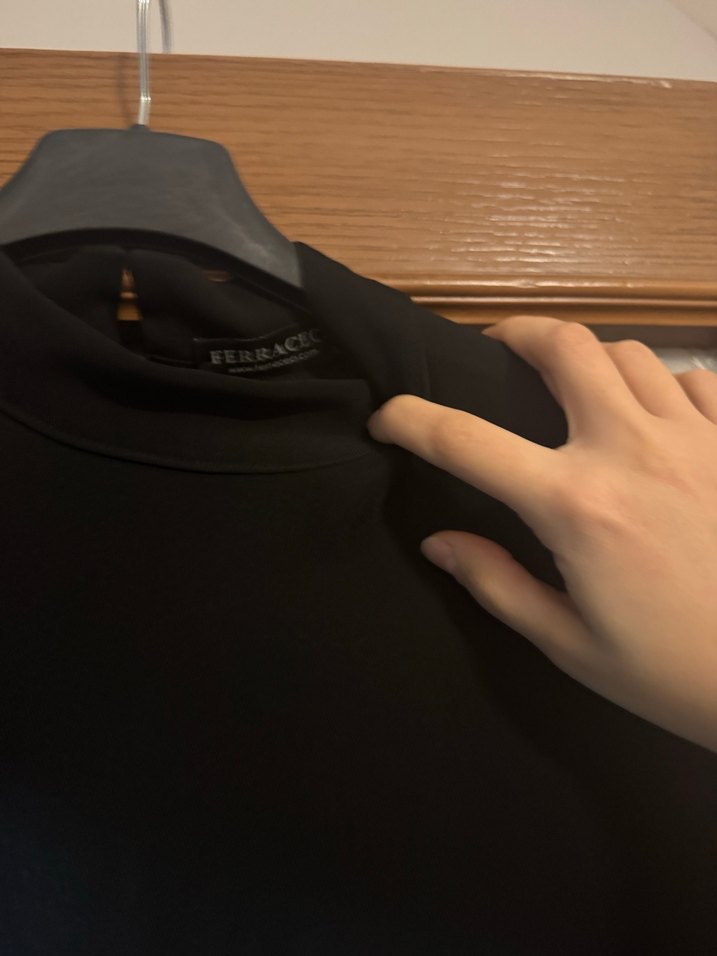 Siyah uzun elbise Ferraceci - Görsel 2