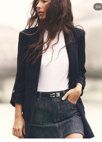 xs Beden lacivert Renk Zara blazer
