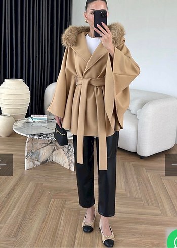 Kürklü panço - Görsel 3