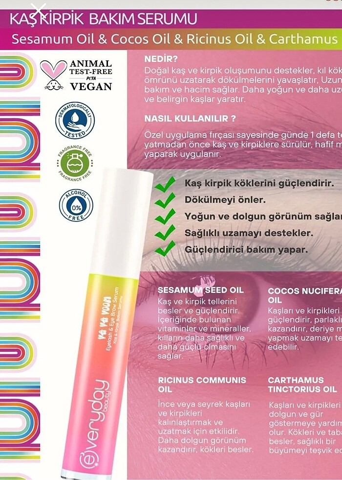 Kaş kirpik serumu - Görsel 4