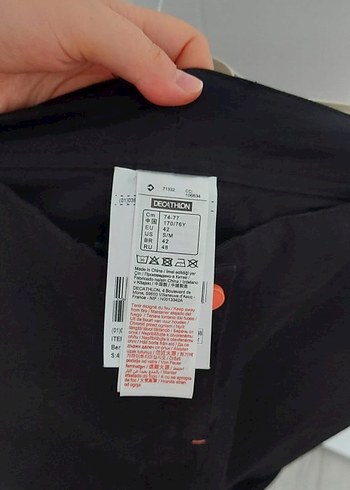 42 Beden DECATHLON Siyah Kadın Bermuda Şort
