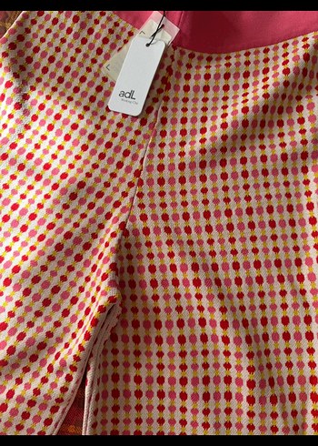 Kadın Kırmızı Midi Kumaş Pantolon - Görsel 2