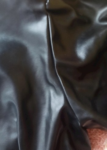 Siyah deri elbise - Görsel 9