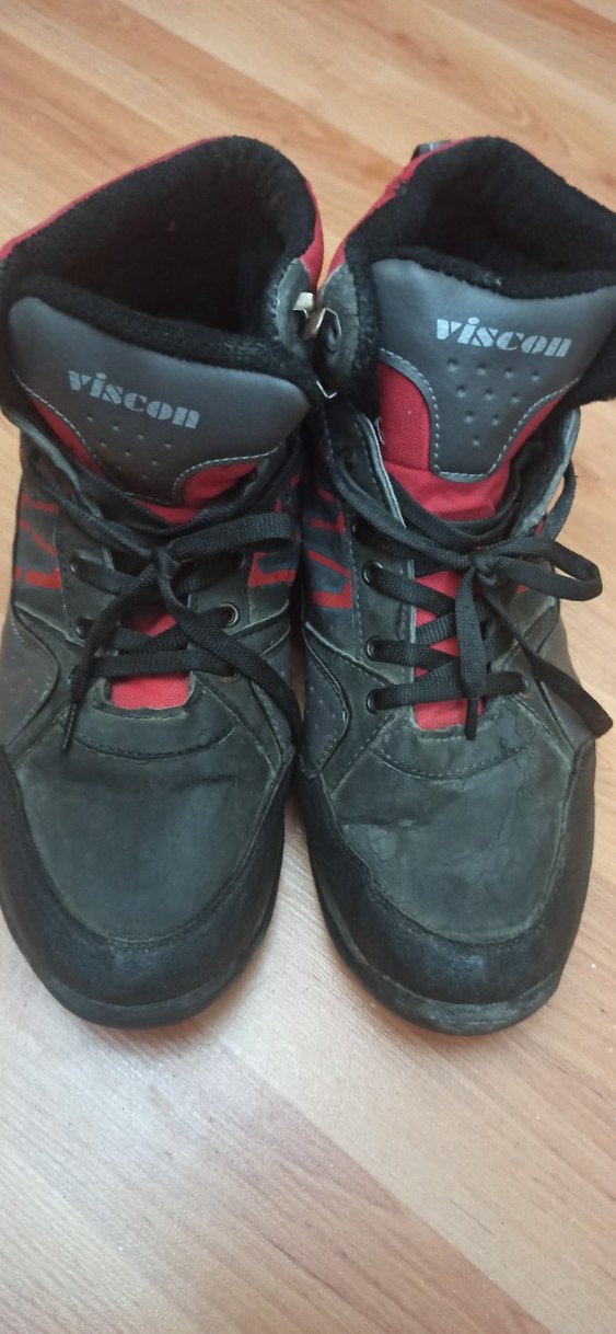 Viscon Kırmızı Siyah Erkek Biker Bot - Görsel 5