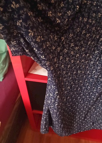 Bohem Stil Mavi Hamile Tunik - Görsel 3