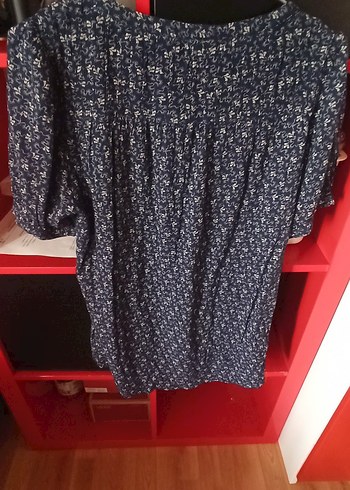 Bohem Stil Mavi Hamile Tunik - Görsel 2