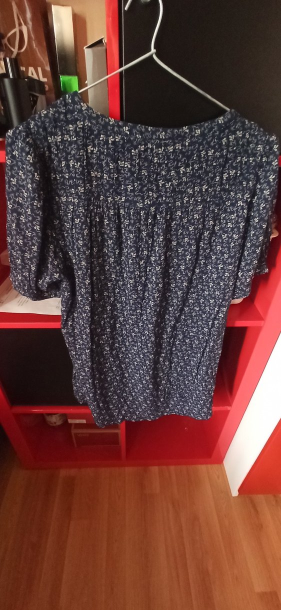 Bohem Stil Mavi Hamile Tunik - Görsel 2