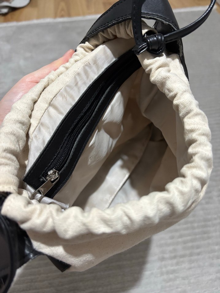 Beyaz Süet Minimalist Kadın Çanta - Görsel 3