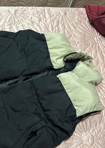 Kadın Siyah Kapitone Yelek Yüksek Yakalı - Görsel 6