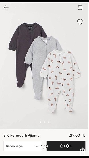 H&M 3 lü tulum