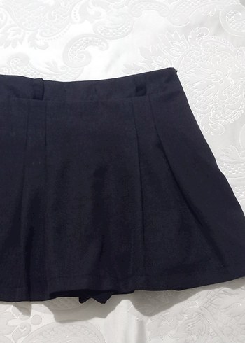 Koton Kadın Siyah Mini Pilili Şort etek